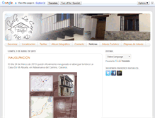 Tablet Screenshot of lacasademiabuela-albergue.com